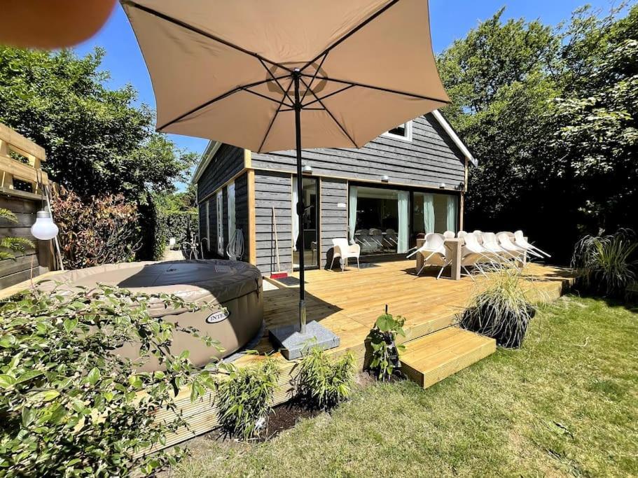Modern Beach House For 12 Pers! With Jacuzzi Julianadorp Exteriér fotografie